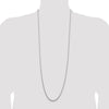 Sterling Silver Rhodium-plated 2.5mm Round Spiga Chain