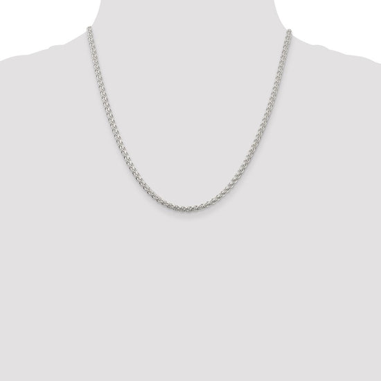 Sterling Silver 3mm Round Spiga Chain