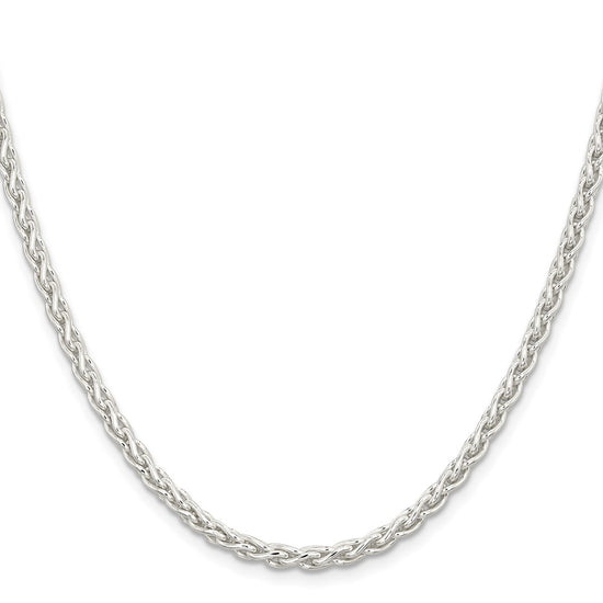 Sterling Silver 3.7mm Round Spiga Chain
