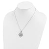 Sentimental Expressions Sterling Silver Rhodium-plated Antiqued Family Blessings 18in Necklace