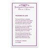 Sentimental Expressions Sterling Silver Rhodium Rose and Gold-plated CZ The Bond of Love Heart 18 inch Necklace with Poem Card