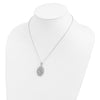 Sentimental Expressions Sterling Silver Rhodium-plated Antiqued Animal Friends-Cat 18in Necklace