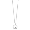 Sentimental Expressions Sterling Silver Rhodium-plated Tear in Circle Ash Holder 18 Inch Necklace