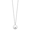 Sentimental Expressions Sterling Silver Rhodium-plated Enameled Paw Print Ash Holder 18 Inch Necklace