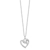 Sentimental Expressions Sterling Silver Rhodium-plated CZ Motherhood 18in. Necklace