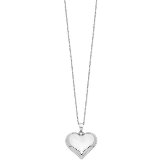 Sentimental Expressions Sterling Silver  Without You Hear Ash Holder 18 Inch Necklace