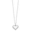 Sentimental Expressions Sterling Silver  Without You Hear Ash Holder 18 Inch Necklace