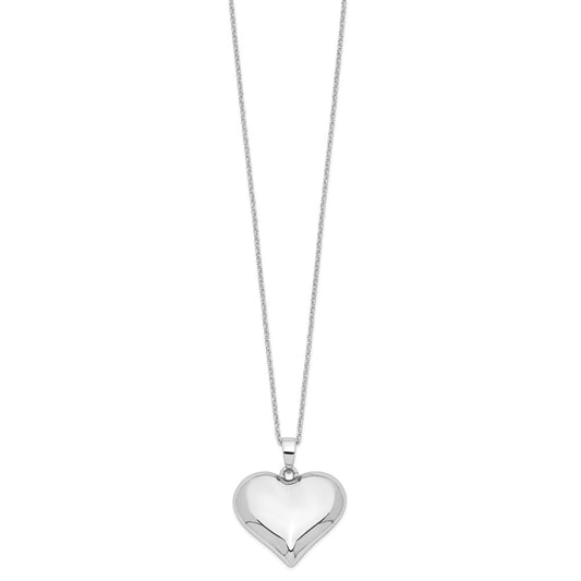 Sentimental Expressions Sterling Silver  Without You Hear Ash Holder 18 Inch Necklace