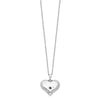 Sentimental Expressions Sterling Silver  Without You Hear Ash Holder 18 Inch Necklace