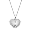 Sentimental Expressions Sterling Silver CZ Bandaged Heart Ash Holder 18 Inch Necklace