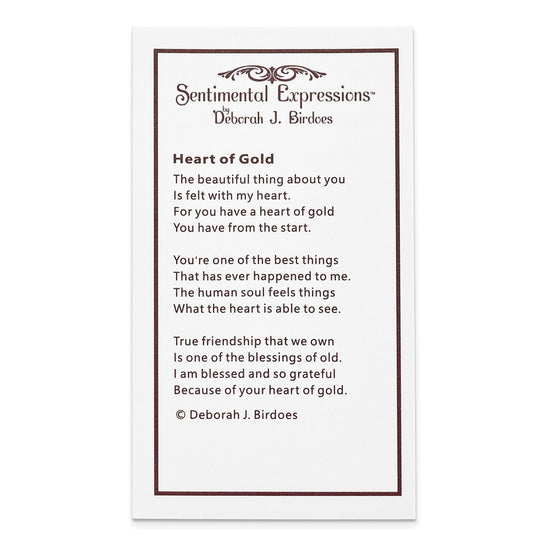 Sentimental Expressions Sterling Silver Gold-tone CZ Heart of Gold 18in Necklace