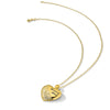 Sentimental Expressions Sterling Silver Gold-tone CZ Heart of Gold 18in Necklace