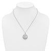 Sentimental Expressions Sterling Silver Rhodium-plated Antiqued Goodnight Ash Holder 18 Inch Necklace