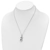 Sentimental Expressions Sterling Silver Rhodium-plated CZ Infinity Ash Holder 18 Inch Necklace