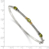 Gold Gemstone Hinged Bangles