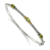 Gold Gemstone Hinged Bangles