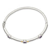 Gold Gemstone Hinged Bangles