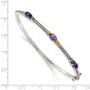 Gold Gemstone Hinged Bangles