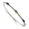 Gold Gemstone Hinged Bangles