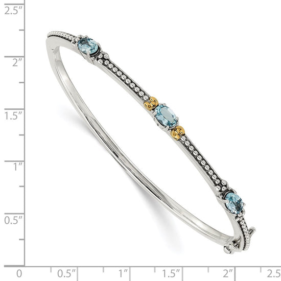 Gold Gemstone Hinged Bangles