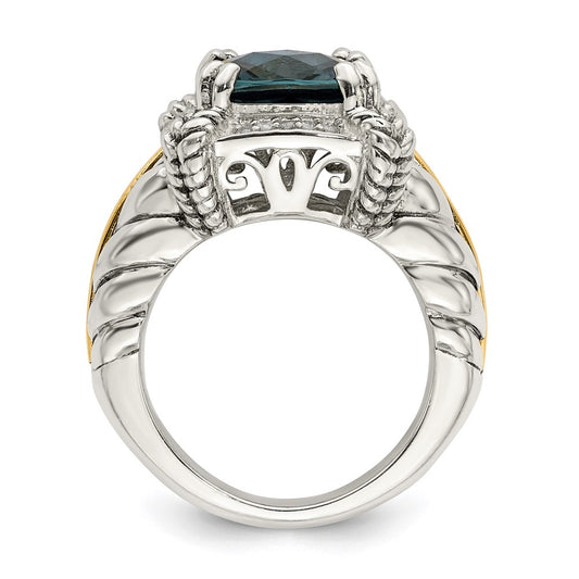 Cushion Gemstone & Diamond Rings