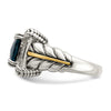 Cushion Gemstone & Diamond Rings