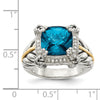 Cushion Gemstone & Diamond Rings