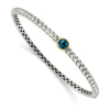 Gold Gemstone Hinged Bangles