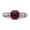 Sterling Silver with 14K Accent Gemstone Rings