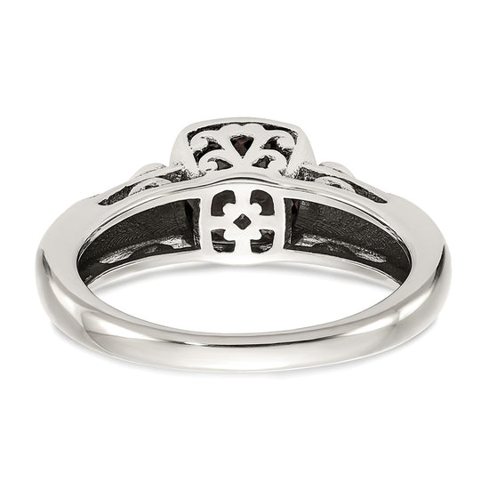 Sterling Silver with 14K Accent Gemstone Rings