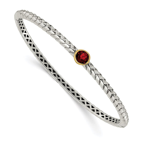 Gold Gemstone Hinged Bangles