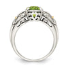 Sterling Silver with 14K Accent Gemstone Rings
