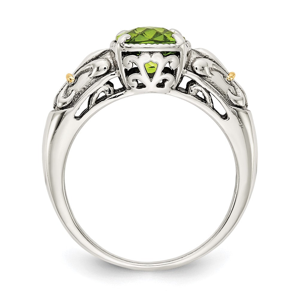 Sterling Silver with 14K Accent Gemstone Rings