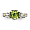 Sterling Silver with 14K Accent Gemstone Rings