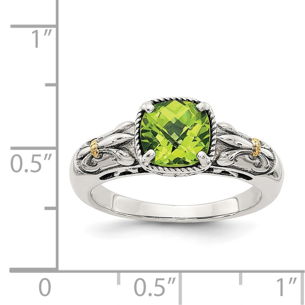 Sterling Silver with 14K Accent Gemstone Rings