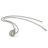 Shey Couture Sterling Silver with 14K Accent 18 Inch Antiqued Cushion Green Quartz Necklace