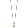 Shey Couture Sterling Silver Rhodium-plated with 14K Accent 18 Inch Polished Diamond Necklace