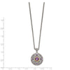 Shey Couture Sterling Silver with 14K Accent 18 Inch Round Amethyst Necklace