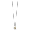 Shey Couture Sterling Silver Rhodium-plated with 14K Accent Diamond 18 inch Necklace