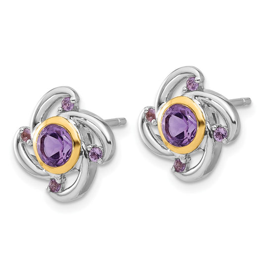 Gemstone Post Earrings