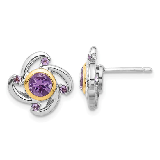 Gemstone Post Earrings