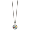 Shey Couture Sterling Silver Rhodium-plated with 14k Accent .43 Citrine/.93 Swiss Blue Topaz/.14 Light Blue Topaz/.13 Peridot 18 inch Necklace