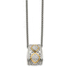 Shey Couture Sterling Silver Antiqued with 14K Accent Diamond 18 Inch Necklace