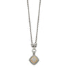 Shey Couture Sterling Silver with 14K Accent 17 Inch Antiqued Diamond Necklace