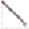 Sterling Silver w/14k Accent Antiqued Gemstone Bracelets