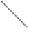 Sterling Silver w/14k Accent Antiqued Gemstone Bracelets