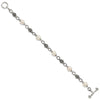 Shey Couture Sterling Silver 8 Inch Antiqued 8-8.5mm Freshwater Cultured Pearl Bracelet