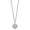 Shey Couture Sterling Silver with 14K Accent 18 Inch Antiqued Diamond Necklace