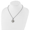 Shey Couture Sterling Silver with 14K Accent 18 Inch Antiqued Diamond Necklace