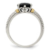 Sterling Silver with 14k Gemstone Ring